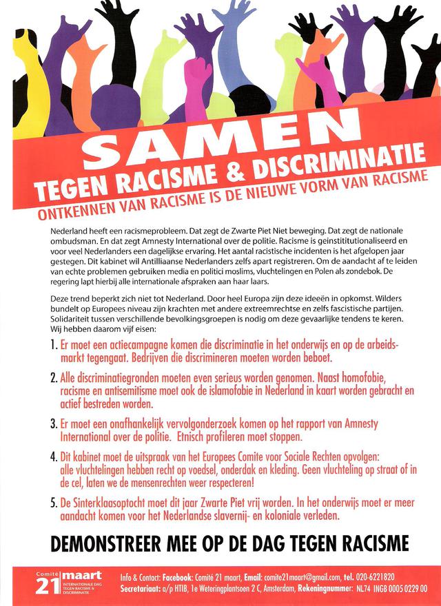 SAMEN TEGEN RACISME | IndyMedia